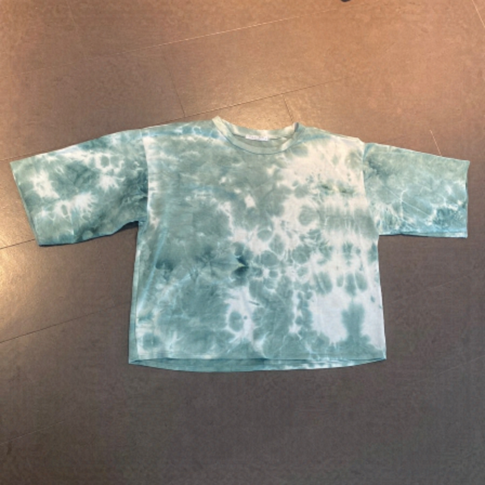 CHRIS & Carol tie dyed crop tee size Medium